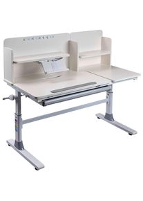 Mid.you Jugendschreibtisch , Weiss , Metall, Holzwerkstoff , 1 Schublade(n) Schubladen , rechteckig , C-Form , 60x96-116x120 cm , h&ouml;henverstellbar , B&uuml;rom&ouml;bel, Schreibtische, Kinderschreibtisch & Jugendschreibtisch
