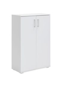 Xora Schuhschrank , Weiss , Kunststoff , 5 F&auml;cher , 70x106x33.4 cm , Typenauswahl, Beim&ouml;bel erh&auml;ltlich, stehend , Garderobe, Schuhaufbewahrung, Schuhschr&auml;nke