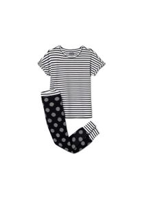 Tchibo - M&auml;dchen-Pyjama - Kinder - Gr. 134/140 - schwarz/gepunktet
