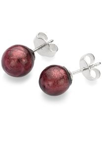 Menard M&eacute;nard Ohrstecker Muranoglas Aubergine