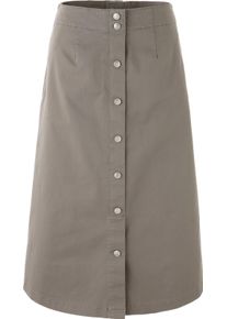 Damen Jeansrock mit imitierter Knopfleiste taupe