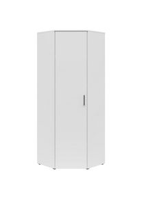 CARRYHOME Eckschrank , Weiss , Holzwerkstoff , 5 F&auml;cher , 71.5x195x71.5 cm , FSC MIX , Schlafzimmer, Kleiderschr&auml;nke, Schranksysteme