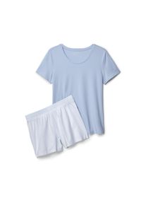 Tchibo - Ensemble pyjama court - taille: M - blau/&agrave; rayures