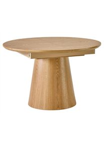 P & B Esstisch , Eichefarben , Holz, Holzwerkstoff , Weide , furniert , oval , konisch , 120x76x120-160 cm , ausziehbar , Esszimmer, Esstische, Holztische, Esstische furniert
