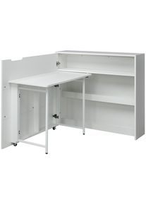 Livetastic Schreibtischkombination , Weiss , Metall, Holzwerkstoff , 1 F&auml;cher , 100x30x115 cm , Stauraum , B&uuml;rom&ouml;bel, Schreibtische, Schreibtischkombination