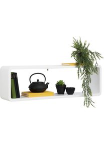 Xora Wandboard , Weiss , Holzwerkstoff , 80x25x17 cm , Bsci , Wohnzimmer, Regale, Wandboards