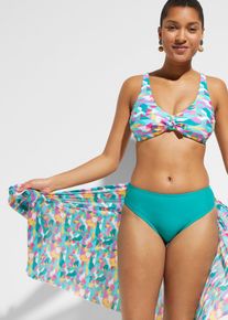 Bikini und Badeunterteil (3-tlg.Set) in gr&uuml;n, Gr&ouml;sse 50, bonprix
