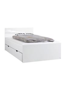 Xora Stauraumbett , Weiss , Glas, Holzwerkstoff , 2 Schublade(n) Schubladen , 120x200 cm , Blauer Engel, BQ - B&uuml;ndnis f&uuml;r Qualit&auml;t, Made in Germany , in verschiedenen Holzdekoren erh&auml;ltlich, mit Schubk&auml;sten, In verschiedenen Gr&ouml;ssen erh&auml;ltlich , Baby- und Kinderm&ouml;bel, Kinderzimmer & Jugendzimmer, Kinderbetten