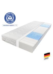 Beco, Kaltschaummatratze &raquo;Blue Vision, Matratze in 90x200 und vielen weiteren Gr&ouml;ssen erh&auml;ltlich!&laquo; 18 cm hoch Raumgewicht: 35 kg/m&sup3; 1 Stk. tlg. Blauer