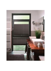 SUNLINES, SUNLINES Plissee &raquo;Classic Style Crepe&laquo; Lichtschutz ohne Bohren verspannt verspannt mit Simply-Fix Klemmtr&auml;ger, nach Mass, anthrazit, wei&szlig;, 