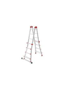 Hailo, Teleskopleiter &raquo;Sprossen&laquo;, silberfarben, Aluminium