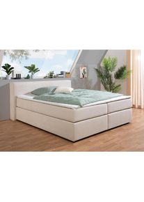 Home Affaire, Home Affaire Boxspringbett &raquo;&Aring;by&laquo; In Cord Bezug, wahlweise mit und ohne Matrazte erh&auml;ltlich, creme, beige, Cord inkl. Matratze/inkl. 