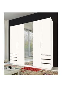 wimex, Kleiderschrank &raquo;Level by fresh to go&laquo; mit Spiegelt&uuml;ren und Schubladen, wei&szlig;, B/H/T: 250 cm x 236 cm x 58 cm
