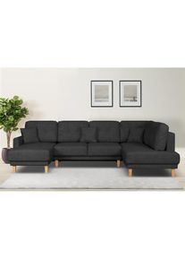 Goodproduct, GOODproduct Wohnlandschaft &raquo;TRIPLO U-Form wahlweise mit Schlaffunktion, B/T/H: 310/192/90 cm&laquo; Schlafsofa, auch mit Bettkasten, Steppung 