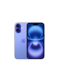 Apple, Smartphone &raquo;iPhone 16&laquo; Ultramarine MYEC3QL/A, ultramarine, Batterielaufzeit f&uuml;r den ganzen Tag und bis zu 22 Stunden Videowiedergabe, 