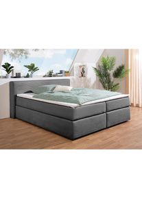 Home Affaire Lit boxspring &raquo;&Aring;by&laquo; en velours c&ocirc;tel&eacute;, disponible avec ou sans matelas