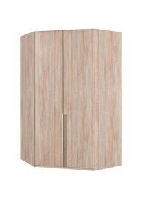 wimex, Eckkleiderschrank &raquo;New York&laquo; 208 oder 236cm hoch, struktureichefarben hell, B/H/T: 90 cm x 208 cm x 125 cm
