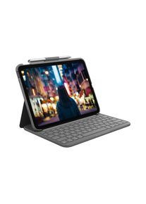 "Logitech, Tablet-H&uuml;lle &raquo;Slim Folio iPad 45179 (10. Gen.)&laquo; Tablet 27,7 cm (10,9 Zoll), schwarz, Kunststoff, Schutzh&uuml;lle und Tastatur f&uuml;r das iPad 10.9