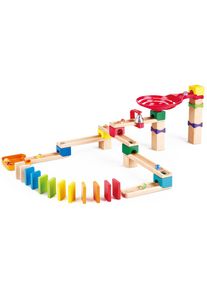 HAPE Piste de billes &raquo;Zweispurige Murmelbahn mit Domino&laquo;