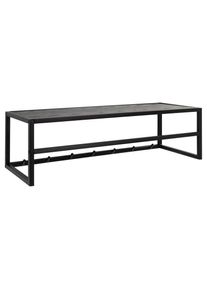 AC Design, AC Design Garderobenleiste &raquo;Seaford 7 Haken&laquo;, schwarz, MDF, Melamin, Stahl, B/H/T: 77 cm x 22 cm x 28 cm