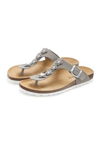 Vivance Witt Damen Pantolette, hellgrau, Gr&ouml;&szlig;e 39, 100% Leder
