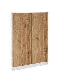 borchardt M&ouml;bel Borchardt M&ouml;bel, borchardt M&ouml;bel Schuhschrank &raquo;Vaasa, Schuhregal mit 6 F&auml;chern, h&ouml;henverstellbar&laquo; Breite 76 cm, wei&szlig;, eichefarben wotan, Holzwerkstoff
