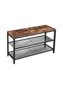 VASAGLE, VASAGLE Schuhregal &raquo;aus Holz und Eis&laquo;, braun, B/H/T: 44,5 cm x 80 cm x 30 cm