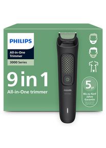 Philips, Multifunktionstrimmer &raquo;Series 3000 MG3945/15&laquo; 9 Aufs&auml;tze 9-in-1-Trimmer f&uuml;r Gesicht, K&ouml;rper und Kopfhaare, schwarz