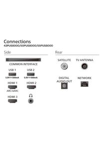 Philips, LED-Fernseher &raquo;55PUS8000/12&laquo; 139 cm/55 &prime;&prime; Smart-TV, schwarz, HDR10+