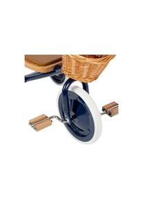 Ackerman Tricycle &raquo;Banwood Trike&laquo; Tricycle r&eacute;tro avec panier et barre de pouss&eacute;e