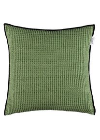 Sch&ouml;ner Wohnen Kollektion Sch&ouml;ner Wohnen-Kollektion, SCH&Ouml;NER WOHNEN-Kollektion Dekokissen &raquo;Flex&laquo; mit Waffelstruktur, Kissenh&uuml;lle, gr&uuml;n, unifarben, Mischgewebe, 1 Stk.