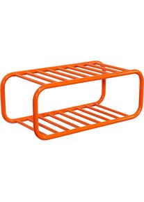 SPINDER DESIGN, Schuhregal &raquo;RETRO Schuhregal&laquo; 1 Stk. tlg., pure orange, Stahl, B/H/T: 72 cm x 28 cm x 35,2 cm