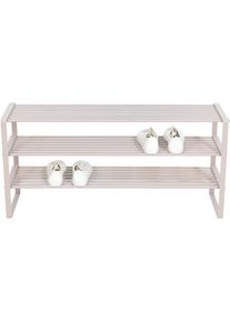 SPINDER DESIGN, Schuhregal &raquo;REX SR 2&laquo; 1 Stk. tlg. Regal aus Stahl, wahlweise Breite 70 cm oder 100 cm, silky taupe, Stahl, B/H/T: 100 cm x 48,5 cm x 