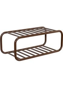 SPINDER DESIGN, Schuhregal &raquo;RETRO Schuhregal&laquo; 1 Stk. tlg., chocolate braun, Stahl, B/H/T: 72 cm x 28 cm x 35,2 cm