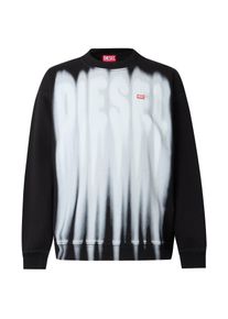 Diesel Sweatshirt 'S-BOXT-AA1' Herren Gr&ouml;&szlig;e XL hellgrau / schwarz / wei&szlig;