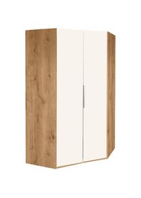 wimex, Eckkleiderschrank &raquo;Level by fresh to go&laquo;, plankeneichefarben, wei&szlig;, B/H/T: 216 cm