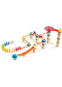 HAPE, Kugelbahn &raquo;Rasante Murmelbahn mit Domino&laquo;, bunt, Holz, Kunststoff