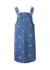 Pieces Latzrock 'PCFlora' Damen Gr&ouml;&szlig;e XL blue denim / hellgelb / hellgr&uuml;n / wei&szlig;
