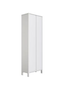 Goodproduct, GOODproduct Garderobenschrank &raquo;Luven, Dielenschrank, Kleiderschrank, Schrank&laquo; FSC -zertifiziertes Massivholz, H&ouml;he 192 cm, wei&szlig;, 