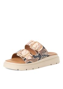 Tamaris Pantolette Damen Gr&ouml;&szlig;e 42 beige / braun / schwarz