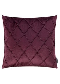 MAGMA Heimtex Coussin d&eacute;coratif &raquo;NOBLESS&laquo; 50x50 cm, housse de coussin, matelassage en losanges, look moderne et luxueux