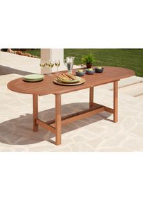 Merxx, Merxx Gartentisch &raquo;Maracaibo&laquo; 90x210 cm, braun, B/H/T: 90 cm x 75 cm x 210 cm