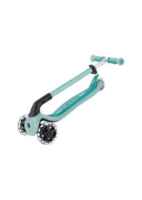 Globber, Scooter &raquo;GO-UP BABY 360 LIGHTS, mit Leuchtrollen und Leuchtmodul&laquo; Aufsitzrad, Laufrad und Scooter in Einem, mint, Einheitsgr&ouml;&szlig;e, Scooter