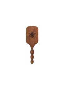 Ackerman Haarb&uuml;rste &raquo;PHILIP B Genius Paddle Brush&laquo; Ergonomische Paddelb&uuml;rste aus Mahagoniholz mit Wildschweinborsten, braun, Holz, Professionelle Salon-