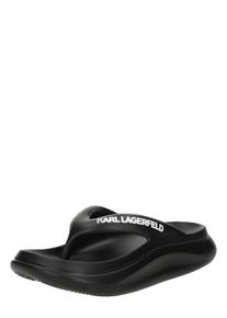 K by KARL LAGERFELD Karl Lagerfeld Zehentrenner 'Skoona II' Damen Gr&ouml;&szlig;e 39 schwarz / wei&szlig;