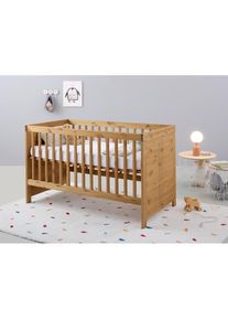 Goodproduct, GOODproduct Babybett &raquo;Indra, Schlupfsprossen, 4-fach verstellbare Liegeh&ouml;he,&laquo; FSC zertifiziertes Massivholz, Landhausstil mit tollen 