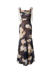 Lipsy Kleid Damen Gr&ouml;&szlig;e 46 hellbeige / marine / schwarz Sommerkleid