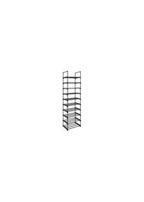 Songmics, Songmics Schuhregal &raquo;30 cm x 174 cm, Schwarz&laquo;, schwarz, Kunststoff, B/H/T: 30 cm x 174 cm x 45 cm