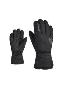 Ziener, Unisex, Skihandschuhe &raquo;LORIKO-Z AS glove junior&laquo;, schwarz, 6, atmungsaktive, wasser- und winddichte AQUASHIELD Membran