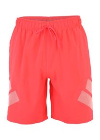 adidas Sportswear, Hommes Boardshorts 'Big Bars', rouge clair / blanc
